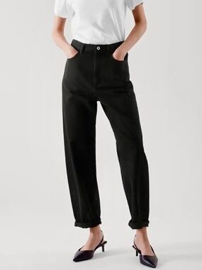 COS tapered black jeans